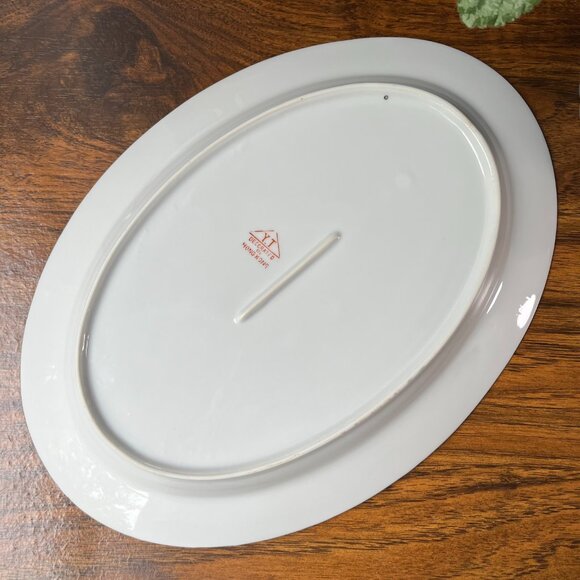 Porcelain Oval Serving Dish Lotus Inn Restaurant Ware by Y.T Yuet Tung Hong Kong - Picture 10 of 12